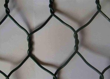 Paniers hexagonaux tordus enduits de grillage de PVC Gabion d'acier doux doubles