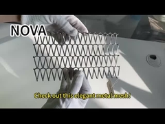 Fil décoratif serti par replis Mesh For Cabinets de l'acier inoxydable 316