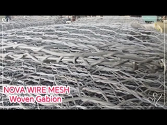 Gabion tissé galvanisé - Revêtement en zinc 210g/m² pour une durabilité de plus de 30 ans