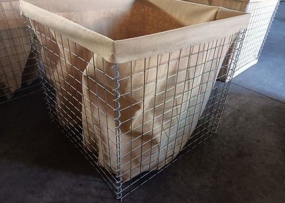 Barrières de sable itaires lourdes avec fil de maille personnalisable et surface galvanisée à chaud