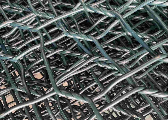 fil enduit par PVC Mesh For Riverway Protection de 2.7mm 80mmx100mm Gabion