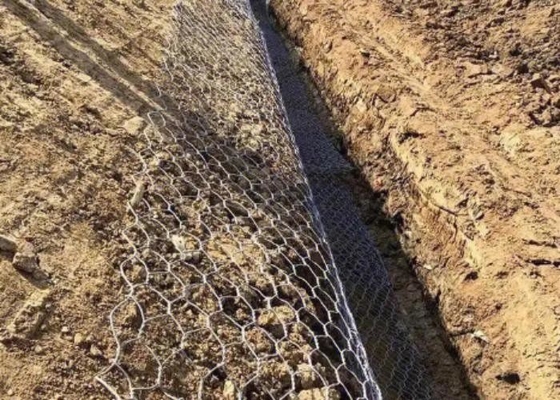 Des paniers en gabion métallique avec un revêtement en zinc élevé / méthode de construction facile certifiée ISO9001