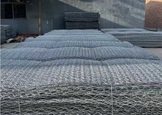 Fil d'acier galvanisé 1m-6m paniers hexagonaux en gabion pour la protection des ponts d'eau et de sol