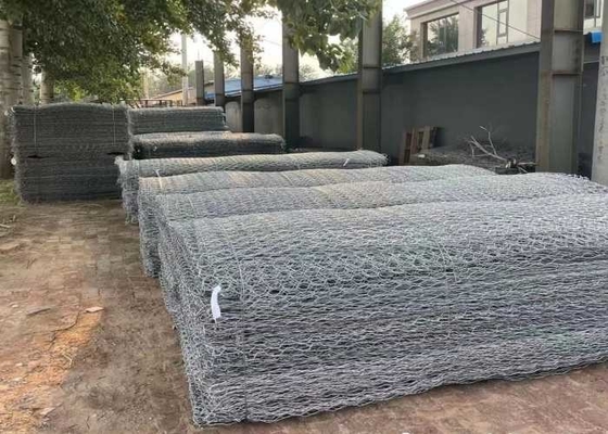 Le PVC a enduit le projet de garde de l'eau du jardin 2x1x1m  Gabion Mattress Baskets For