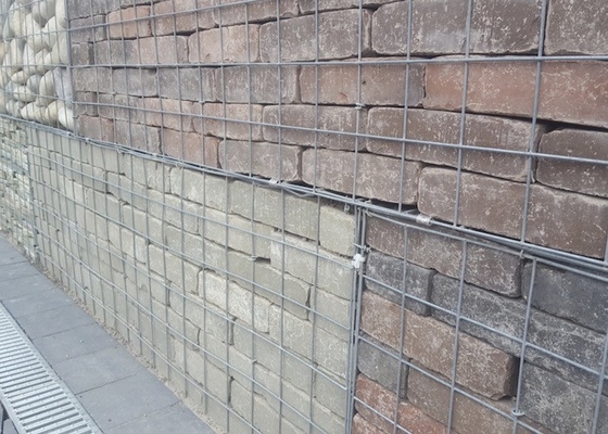 Gabions en treillis galvanisés en PVC pour murs de soutènement