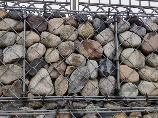 1x1x1m Faisceau de fil de gabion épaisseur de revêtement en PVC 0,2-1 mm