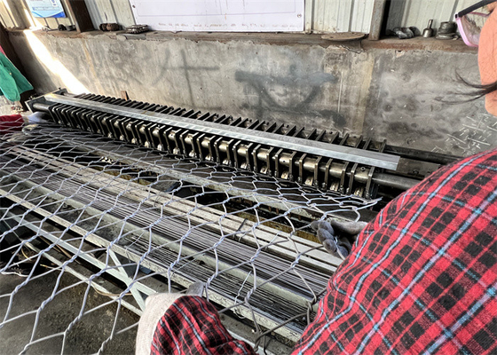 Maillage galvanisé en gabion hexagonal de 4 mm pour le contrôle de l'érosion