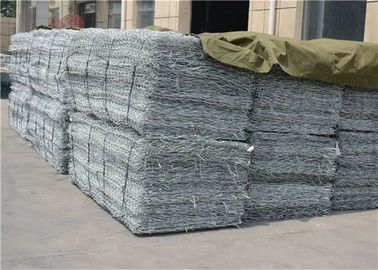 Cages galvanisées en gabion avec surface enduite en PVC