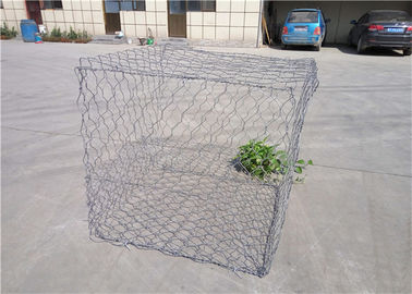 Les paniers décoratifs de Gabion de couleur argentée/ont galvanisé la cage en pierre en acier