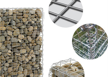 Paniers galvanisés stables de Gabion diamètre de fil de 2,0 - 4,0 limètres pour des murs de caractéristique