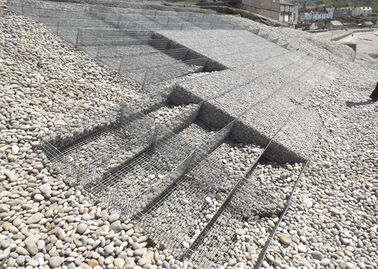 Matelas enduit de  Gabion de zinc lourd, murs de soutènement de paniers de grillage