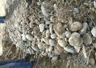 Maille tissée par sac Columniform ISO9001 de Gabion de cage de fil de mur en pierre de sac approuvée
