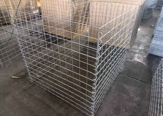 Sécurisé et aménagement paysager facilement soudé Boîte de gabions barrières itaires défensives 76,2 x 76,2 mm 4,0 mm