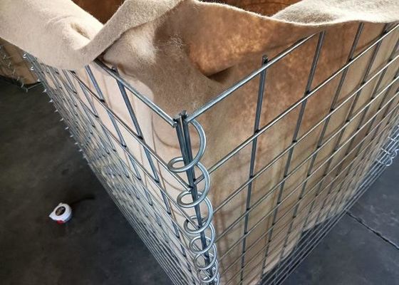 75x75mm 6.0mm Barrières défensives itaires Barrières soudés remplies de sable contrôle des inondations facile à installer