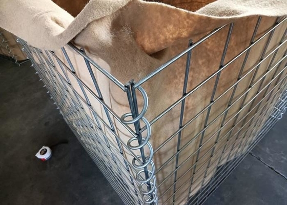 Couleur beige brun barrière itaire sable pliable paniers de mur sable type gabion