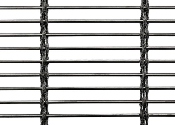 Panneaux décoratifs tissés par grillage de câble architectural de mur solides solubles 304