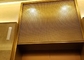 Fil ornemental Mesh For Elevators Hall Lobby de solides solubles 304 d'or