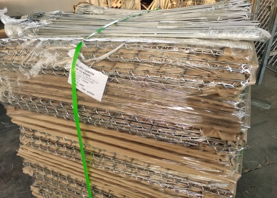 barrières de forte intensité de 1mx2m Clashproof Gabion utilisées pour les fortifications itaires
