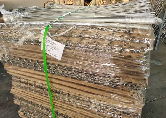 barrières de forte intensité de 1mx2m Clashproof Gabion utilisées pour les fortifications itaires