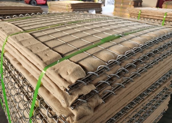 Barrières  itaires revêtues de zinc 4 mm-5 mm Dia spirale avec polypropylène non tissé 2 mm