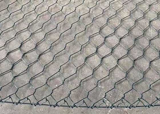 Fil galvanisé argenté Mesh For Retaining Wall System de Gabion 80mmx100mm