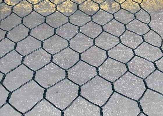 Le PVC a enduit Gabion galvanisé Mesh Hexagonal 60x80mm pour le génie civil