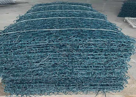 Le PVC écologique a enduit le grillage 60x80mm de Gabion pour le projet de génie civil