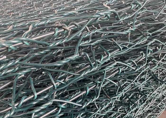 Le PVC écologique a enduit le grillage 60x80mm de Gabion pour le projet de génie civil