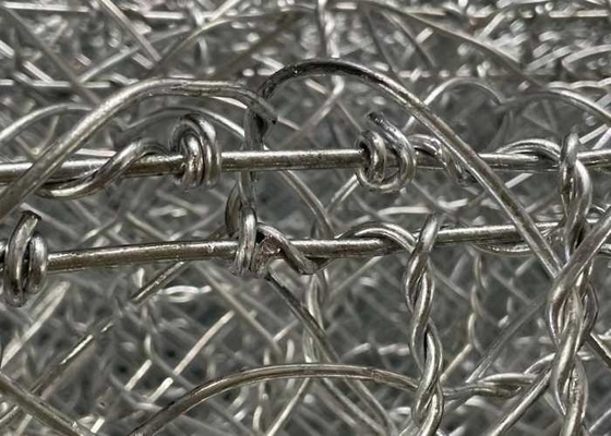 2*1*1m 245gm Fil galvanisé paniers en gabion Construction durable