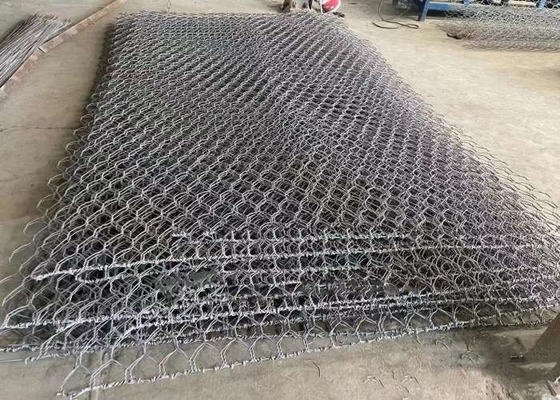 Couche en PVC  Gabion matelas Maillage tissé Gabion ISO9001 Approuvé Protection contre les pentes Gabion paniers matelas