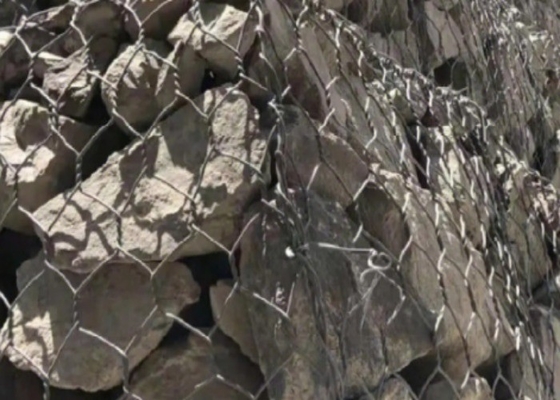 Diamètre de fil de la boîte 2.8mm de Gray Pvc Coated Hexagonal Gabion