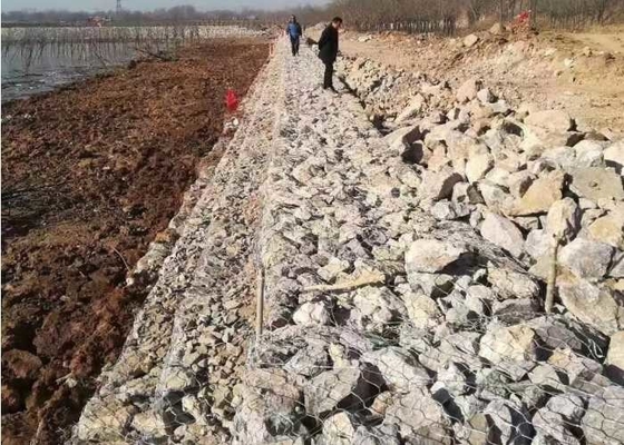 Hexagonal écologique de paniers de Gabion en métal de Gray Color High Strength 3.0mm