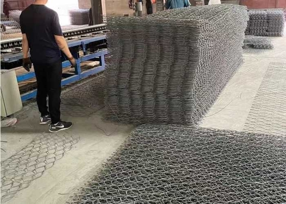 matelas de Gabion galvanisés par 4.0mm 60x80mm Mesh Size