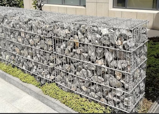 Le PVC fait sur commande soudé a enduit le grillage de Gabion avec la maille de 50mm*50mm ouverte