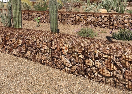 Les paniers écologiques de Gabion de mur de soutènement ont galvanisé les panneaux soudés de fil d'acier