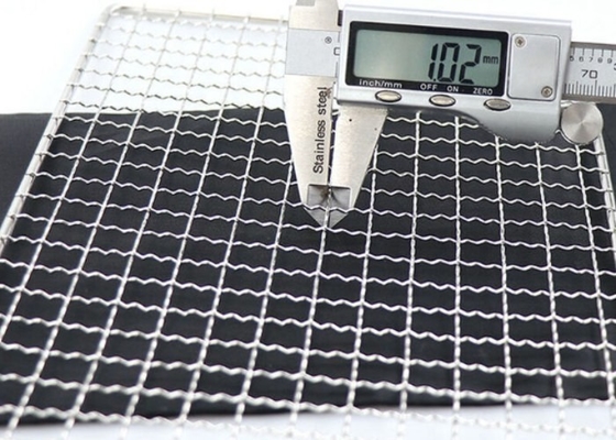 Gril Mesh Rectangular de barbecue d'acier inoxydable du poids léger 304