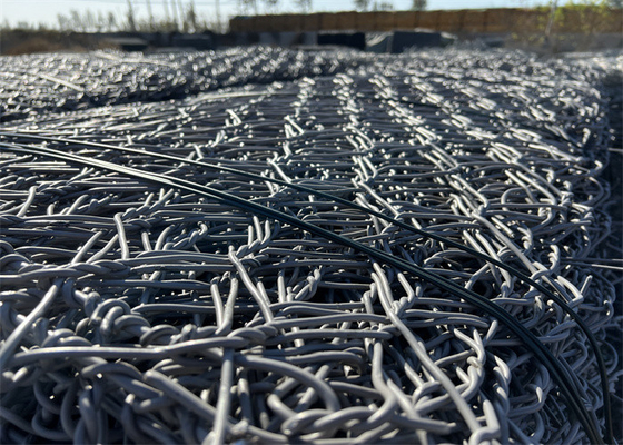 1m-2m largeur boîte en gabion galvanisé 80x100mm taille de la maille