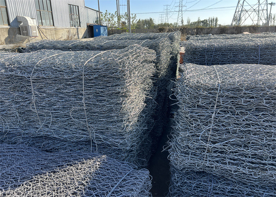 1x1x1m Faisceau de fil de gabion épaisseur de revêtement en PVC 0,2-1 mm