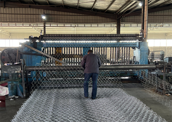 Boîtes en gabion en treillis métallique hexagonal en acier galvanisé revêtu en PVC avec des tailles de cage personnalisables