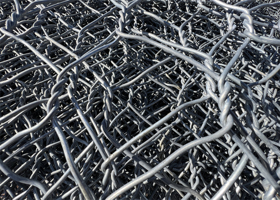 Murs de gabon en fil métallique hexagonal résistant à la corrosion revêtement en zinc 240g/m2