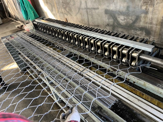 2x1x1m Galfan Gabion Corbeille de support de mur 3,4 mm