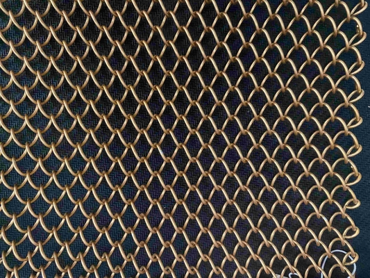 Rideau décoratif de cuisson en Mesh Shiny Silver Metal Coil de fil de vernis