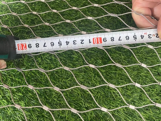 Réseau de câbles en acier inoxydable 304    Réseau de câbles durable pour oiseaux et plantes, idéal pour l'élevage de volailles, la sécurité des jardins et les terrains de football