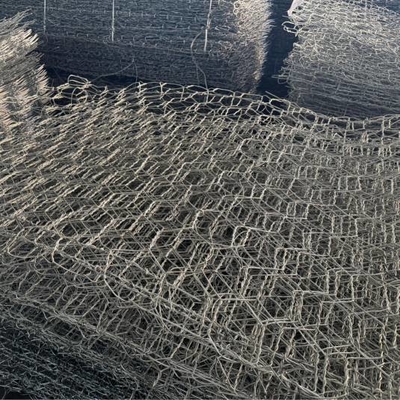 Corbeille galvanisée en gabion 2x1x1m Double filet en acier tordu 2,7 mm Fil