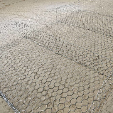 Grillage de gabion hexagonal revêtu de PVC pour le contrôle de l'érosion 10x12cm