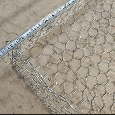 Grillage de gabion hexagonal revêtu de PVC pour le contrôle de l'érosion 10x12cm
