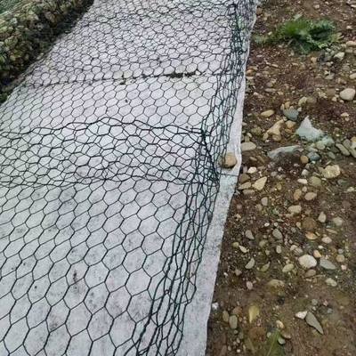 Carton galvanisé en gabion en métal en treillis métallique, treillis hexagonal pour le contrôle de l'érosion