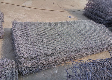 Cages galvanisées en gabion avec surface enduite en PVC