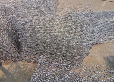 100 mmx120 mm taille de la maille paniers en gabion revêtus de zinc pour la protection des berges