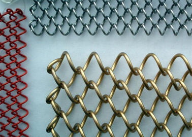 Rideau métallique décoratif en maille d'aluminium en or 6 mm x 6 mm Diviseur de pièce personnalisable
